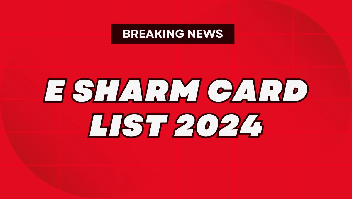 E Sharm Card List 2024