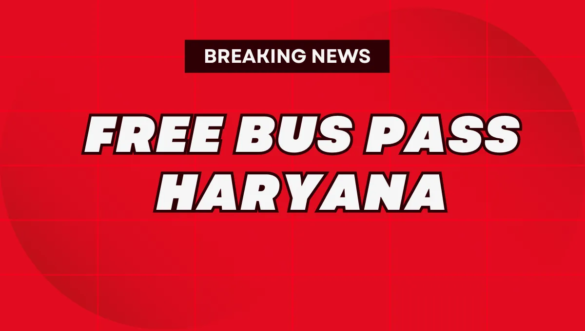 Free Bus Pass Haryana