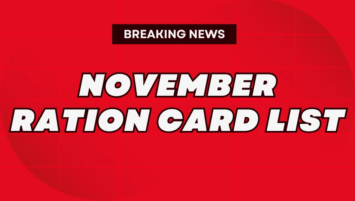 November Ration Card List